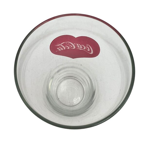 Unique Coca-Cola Love Heart 18 oz. Bell Drinking Glass Great Condition - Picture 4 of 5